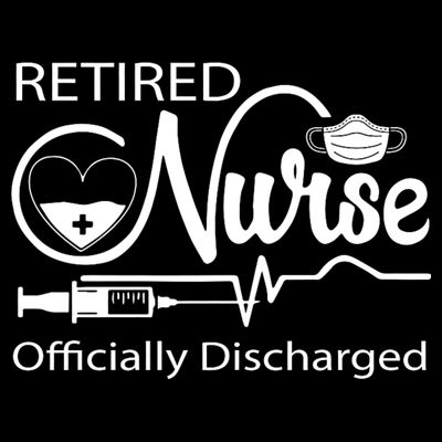 Retired Nurse Officially Discharged Retirement Party Gift T-Shirt