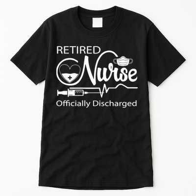 Retired Nurse Officially Discharged Retirement Party Gift Tall T-Shirt