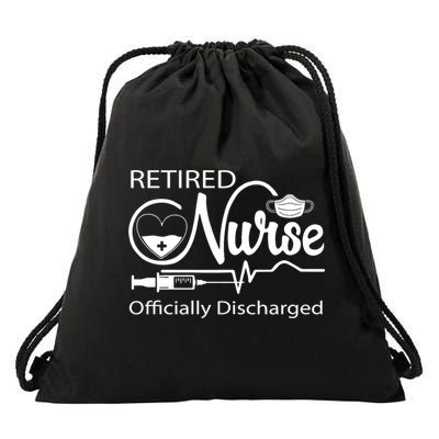 Retired Nurse Officially Discharged Retirement Party Gift Drawstring Bag