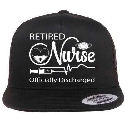 Retired Nurse Officially Discharged Retirement Party Gift Flatbill Hat