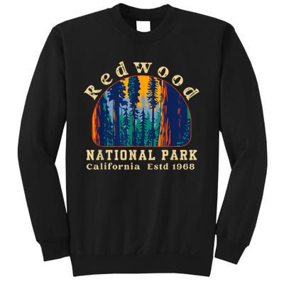 Redwood National Park California Retro Vintage Camping Gifts Sweatshirt