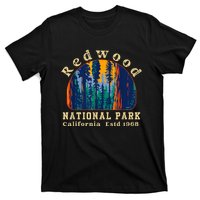 Redwood National Park California Retro Vintage Camping Gifts T-Shirt