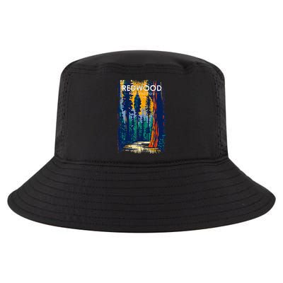Redwood National Park Vintage Distressed Cool Comfort Performance Bucket Hat