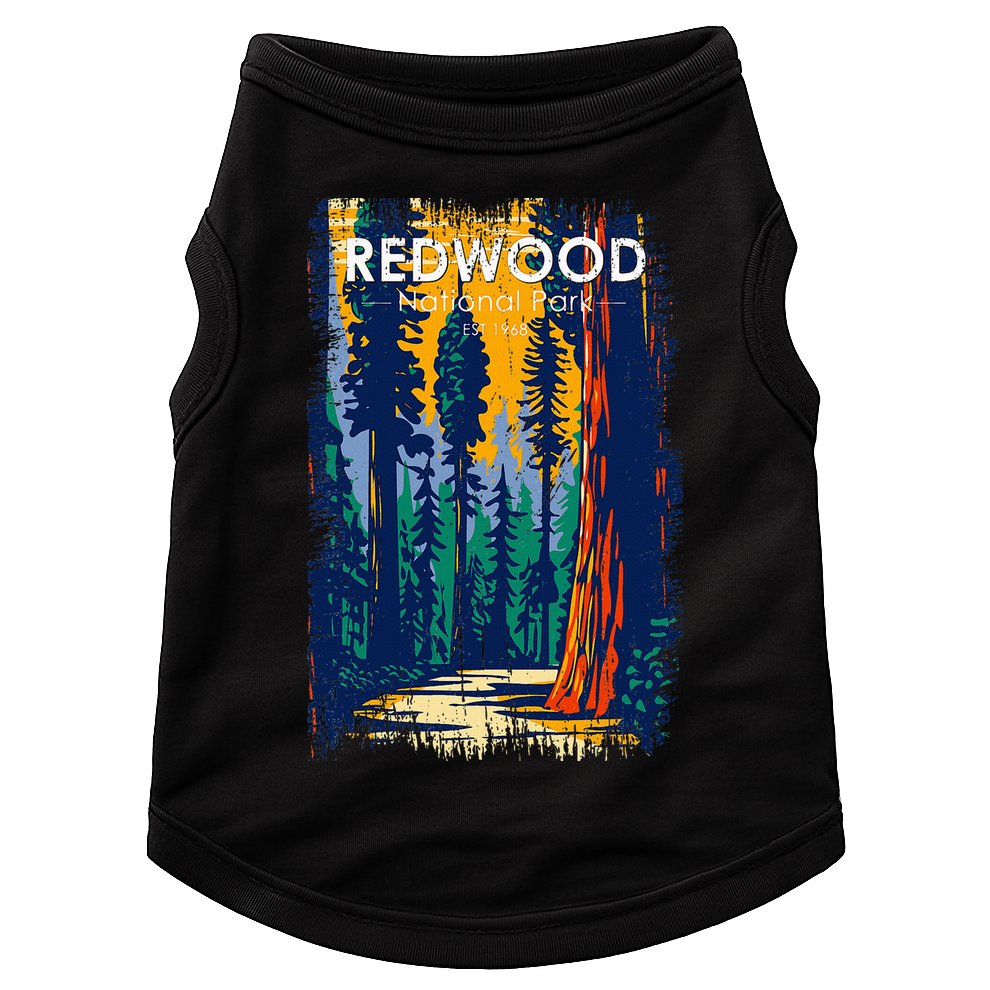 Redwood National Park Vintage Distressed Doggie Tank