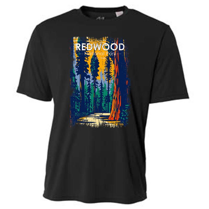 Redwood National Park Vintage Distressed Cooling Performance Crew T-Shirt