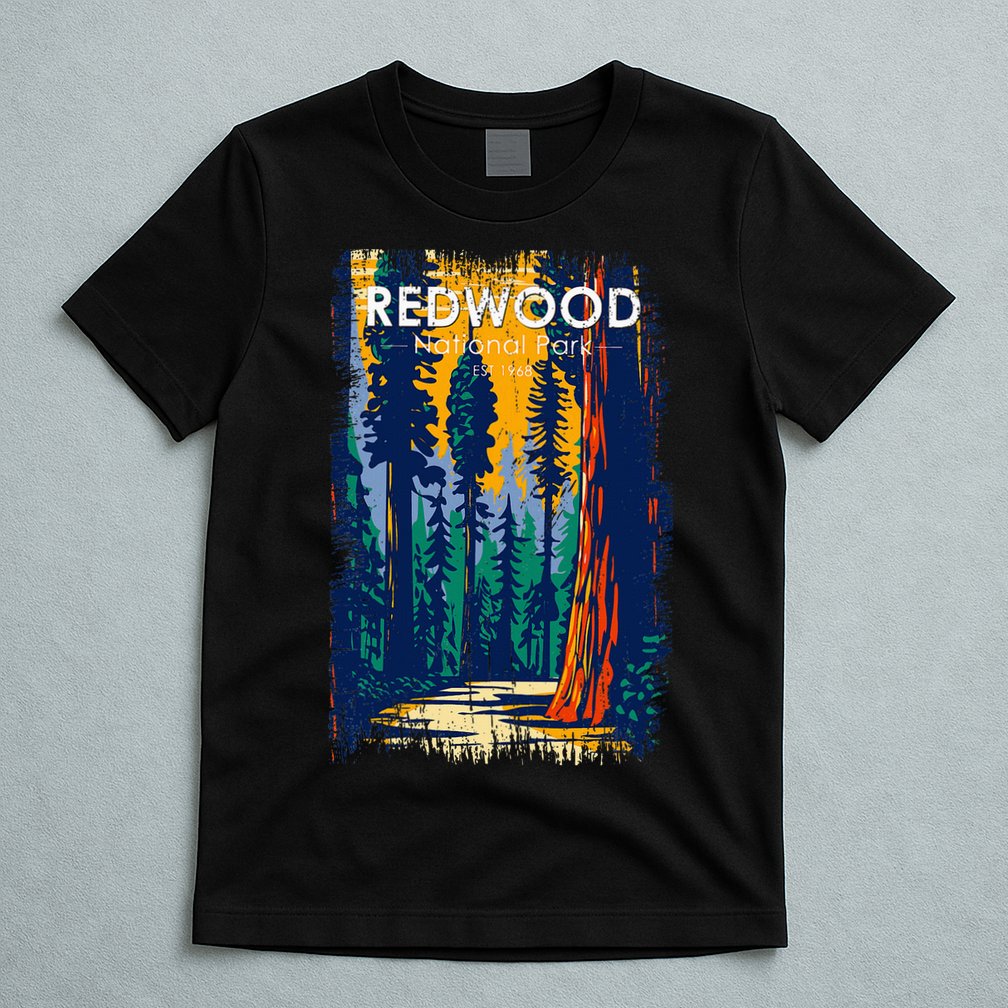 Redwood National Park Vintage Distressed T-Shirt