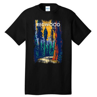 Redwood National Park Vintage Distressed Tall T-Shirt