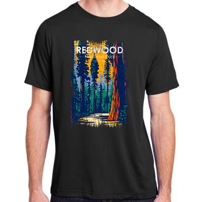 Redwood National Park Vintage Distressed Adult ChromaSoft Performance T-Shirt