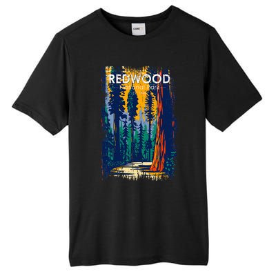 Redwood National Park Vintage Distressed Tall Fusion ChromaSoft Performance T-Shirt