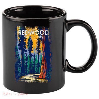 Redwood National Park Vintage Distressed 11oz C Handle Ceramic Mug