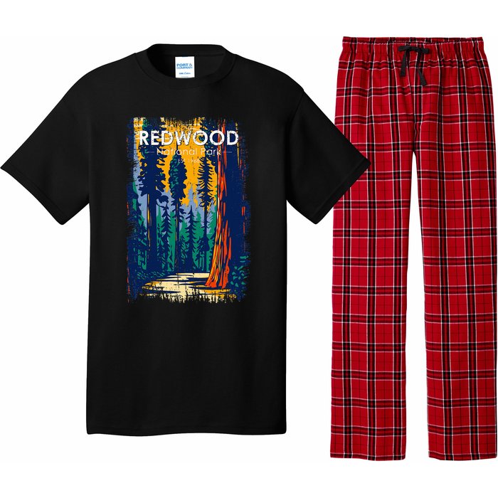 Redwood National Park Vintage Distressed Pajama Set