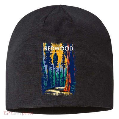 Redwood National Park Vintage Distressed Sustainable Beanie