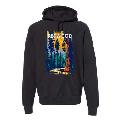 Redwood National Park Vintage Distressed Premium Hoodie