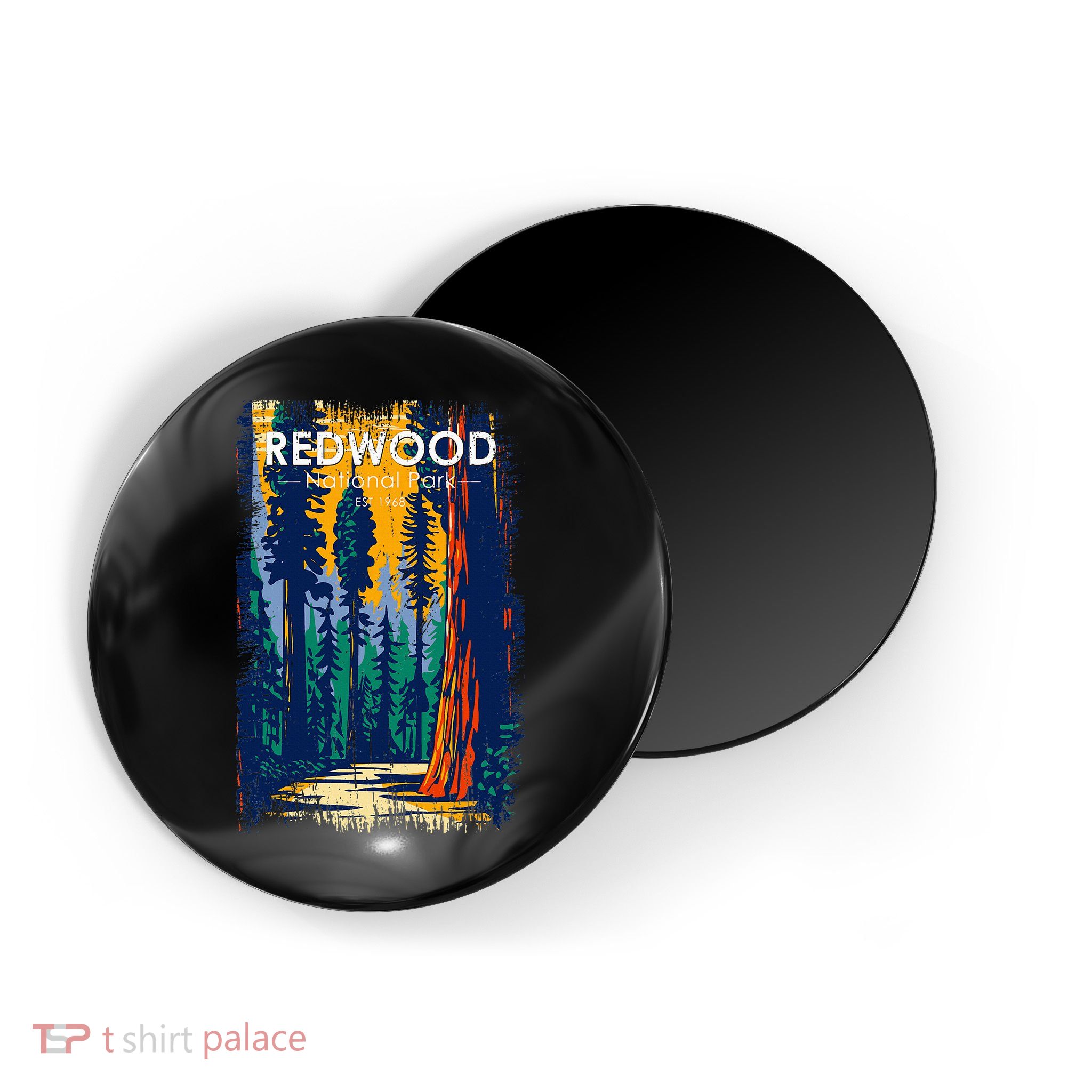 Redwood National Park Vintage Distressed Magnet