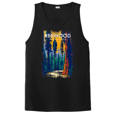 Redwood National Park Vintage Distressed PosiCharge Competitor Tank