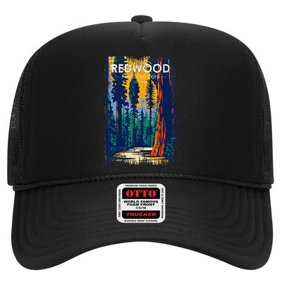 Redwood National Park Vintage Distressed Trucker Hat
