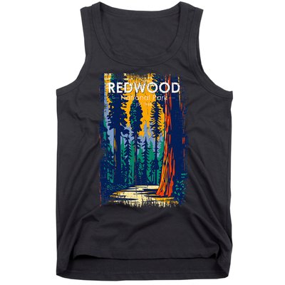 Redwood National Park Vintage Distressed Tank Top