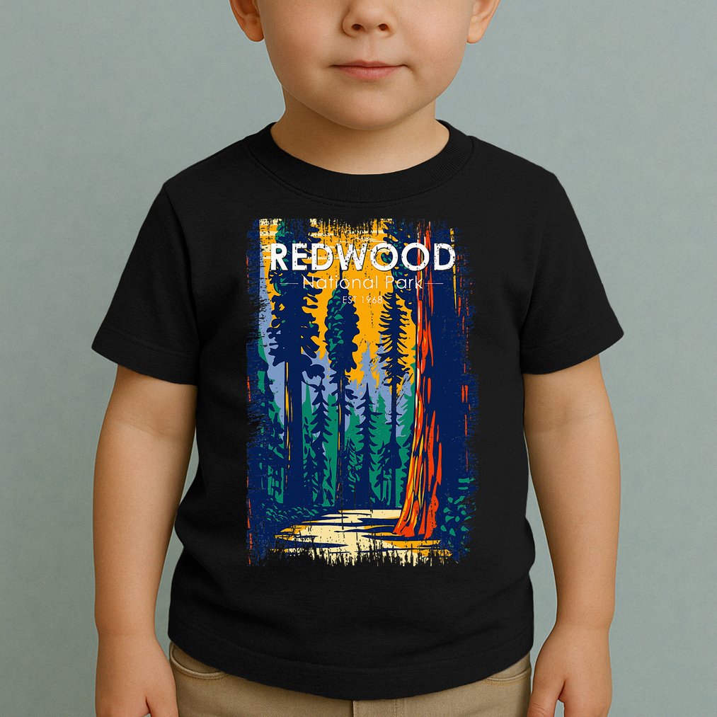 Redwood National Park Vintage Distressed Toddler T-Shirt