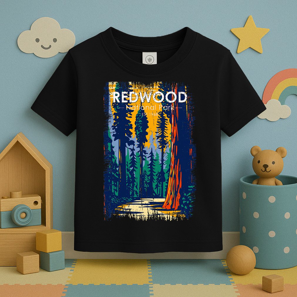 Redwood National Park Vintage Distressed Toddler T-Shirt