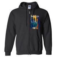 Redwood National Park Vintage Distressed Full Zip Hoodie