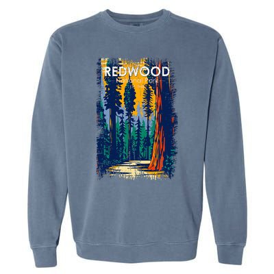 Redwood National Park Vintage Distressed Garment-Dyed Sweatshirt