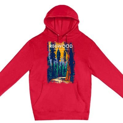 Redwood National Park Vintage Distressed Premium Pullover Hoodie