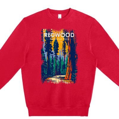 Redwood National Park Vintage Distressed Premium Crewneck Sweatshirt