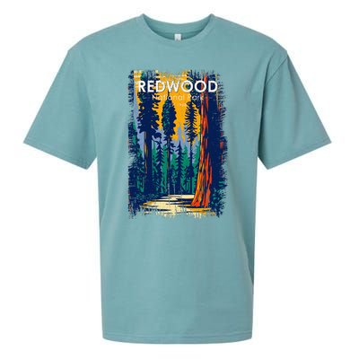 Redwood National Park Vintage Distressed Sueded Cloud Jersey T-Shirt