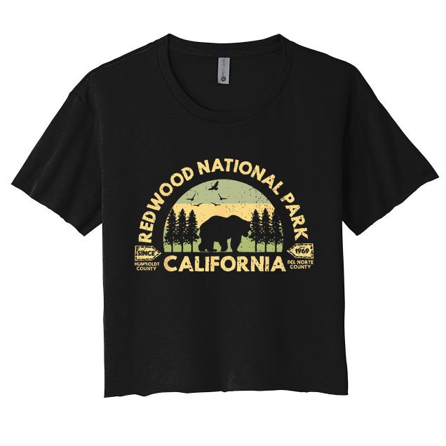 Redwood National Park California Vintage California Redwood Crop Top