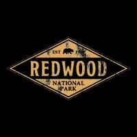 Redwood National Park Vintage Bear Retro Throwback Hike Bucket Hat