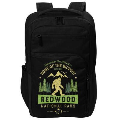 Redwood National Park Vintage California Bigfoot Impact Tech Backpack