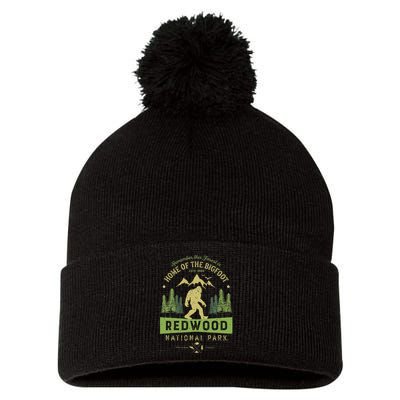 Redwood National Park Vintage California Bigfoot Pom Pom 12in Knit Beanie