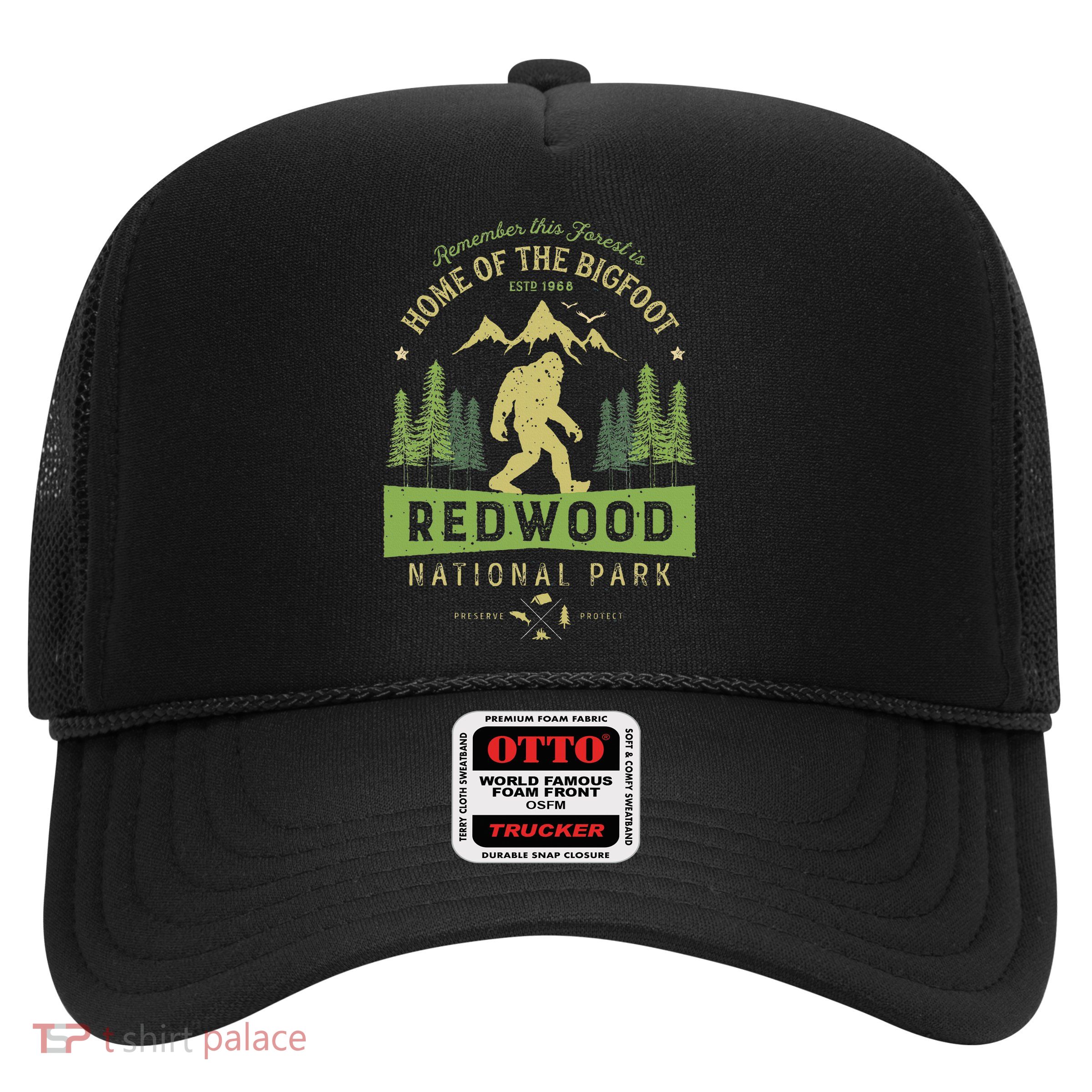 Redwood National Park Vintage California Bigfoot Trucker Hat