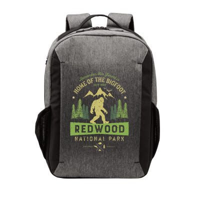 Redwood National Park Vintage California Bigfoot Vector Backpack