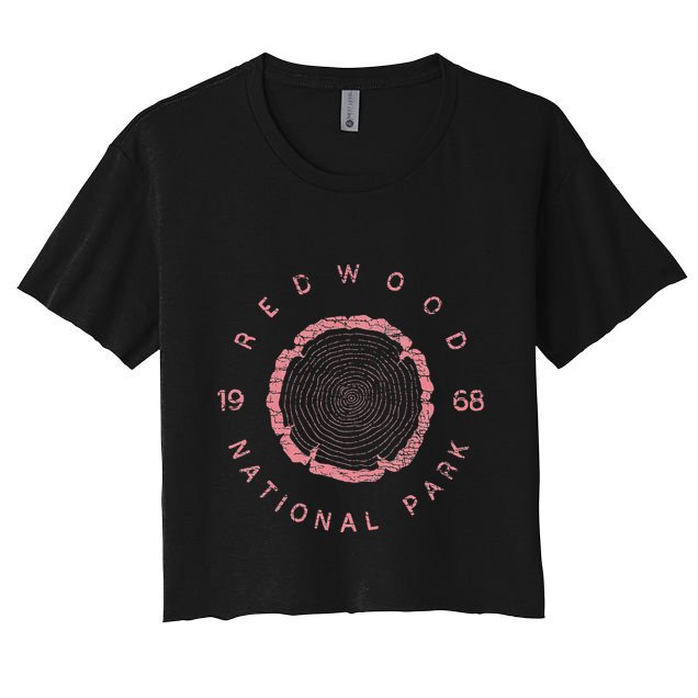 Redwood National Park Redwood Forest Us Parks Crop Top