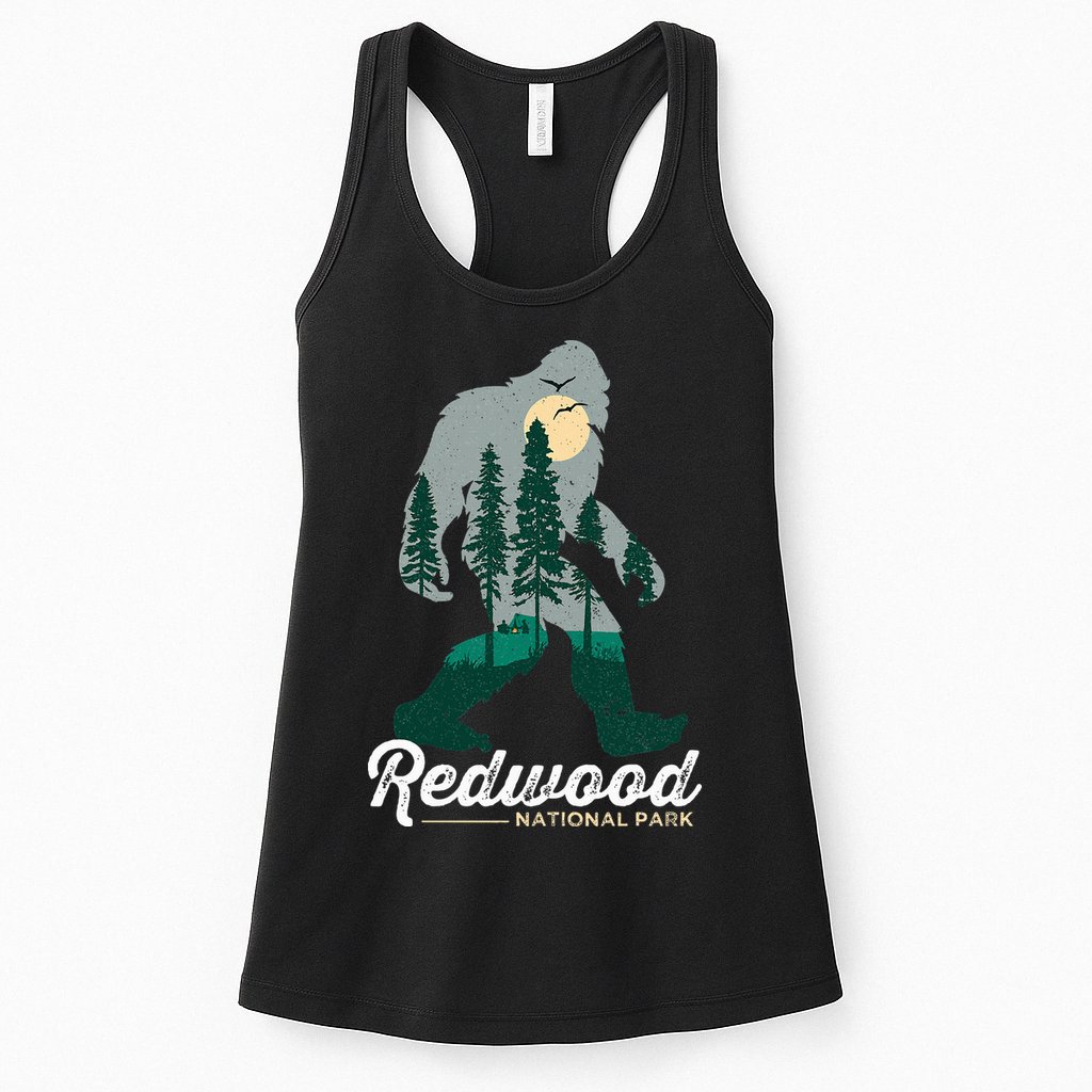 Redwood National Park Camping Bigfoot National Park Womens Tank Top