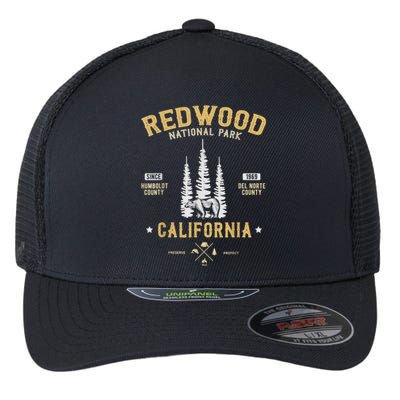 Redwood National Park , Redwood Forest US Nationalpark Flexfit Unipanel Trucker Cap