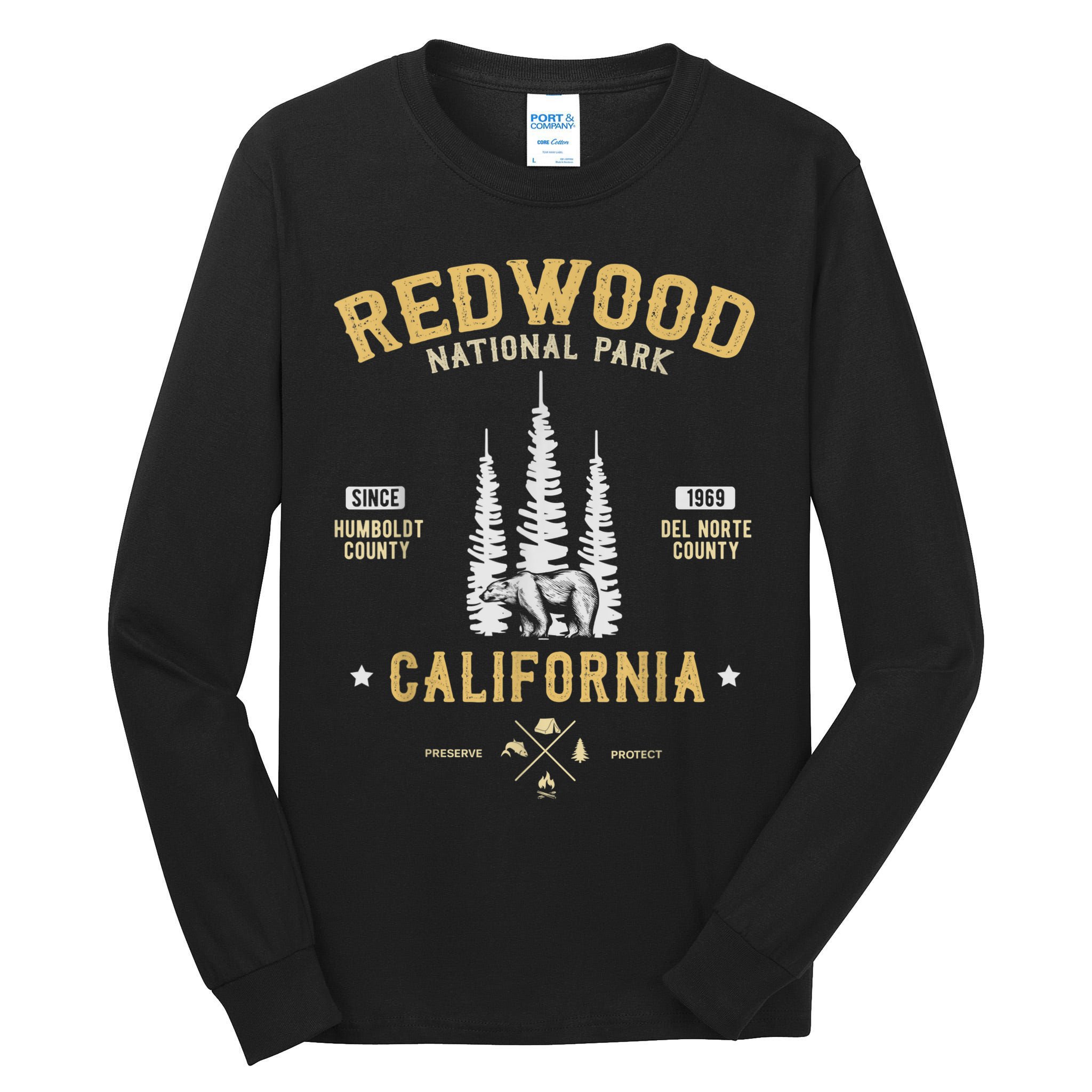 Redwood National Park , Redwood Forest US Nationalpark Tall Long Sleeve T-Shirt