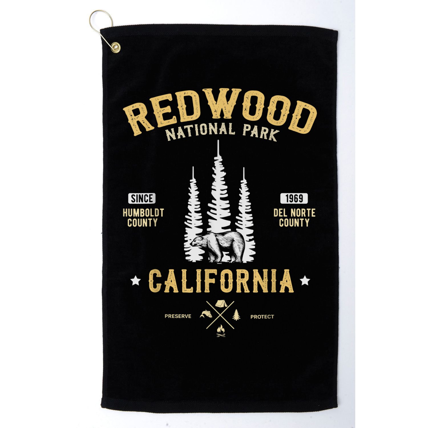 Redwood National Park , Redwood Forest US Nationalpark Golf Towel
