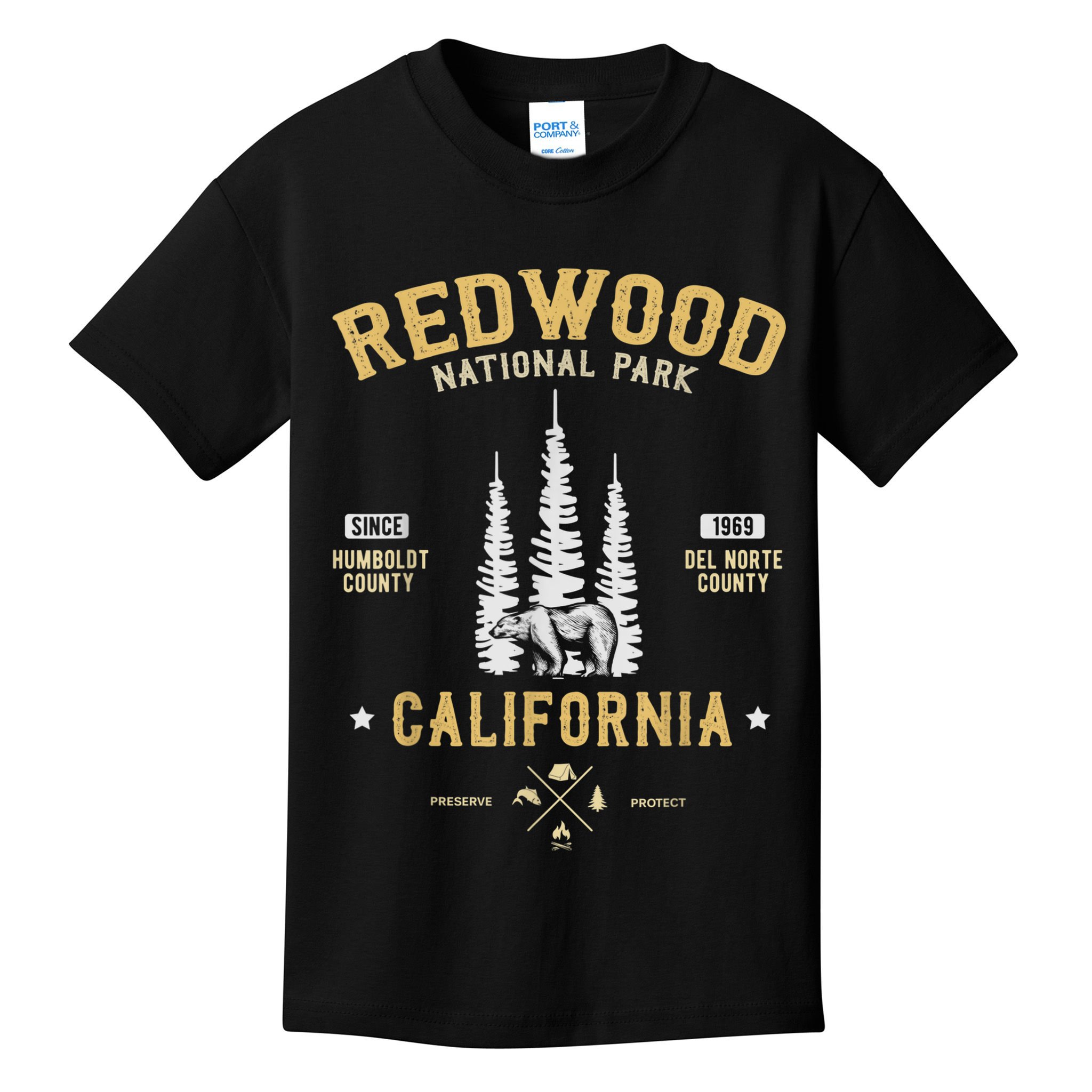 Redwood National Park , Redwood Forest US Nationalpark Kids T-Shirt