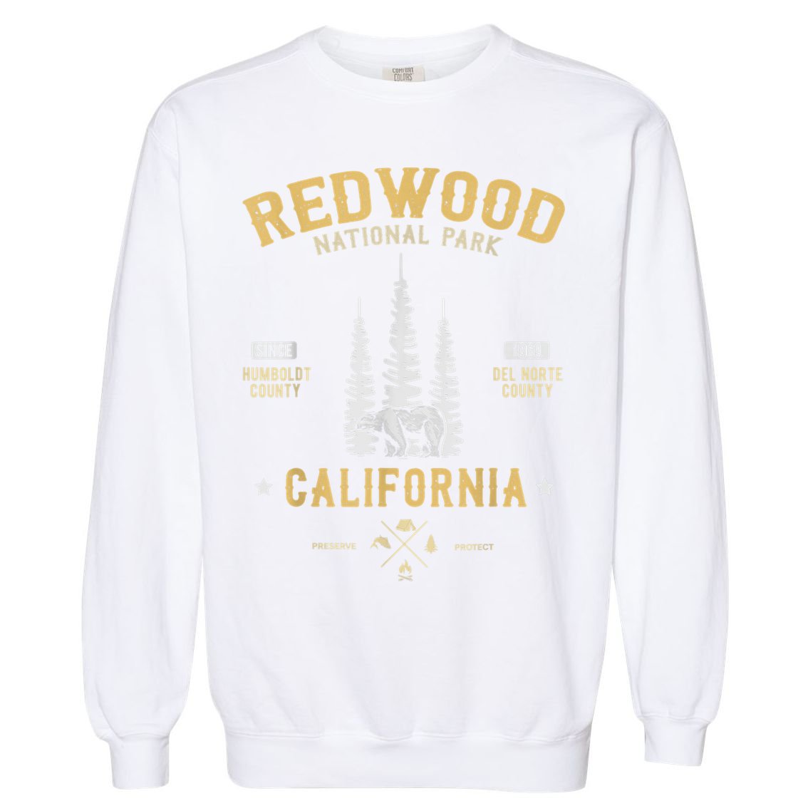 Redwood National Park , Redwood Forest US Nationalpark Garment-Dyed Sweatshirt