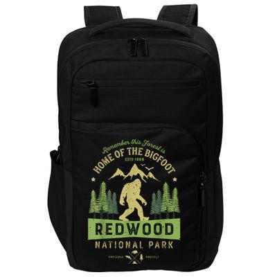 Redwood National Park Vintage California Bigfoot Impact Tech Backpack