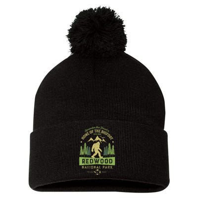 Redwood National Park Vintage California Bigfoot Pom Pom 12in Knit Beanie