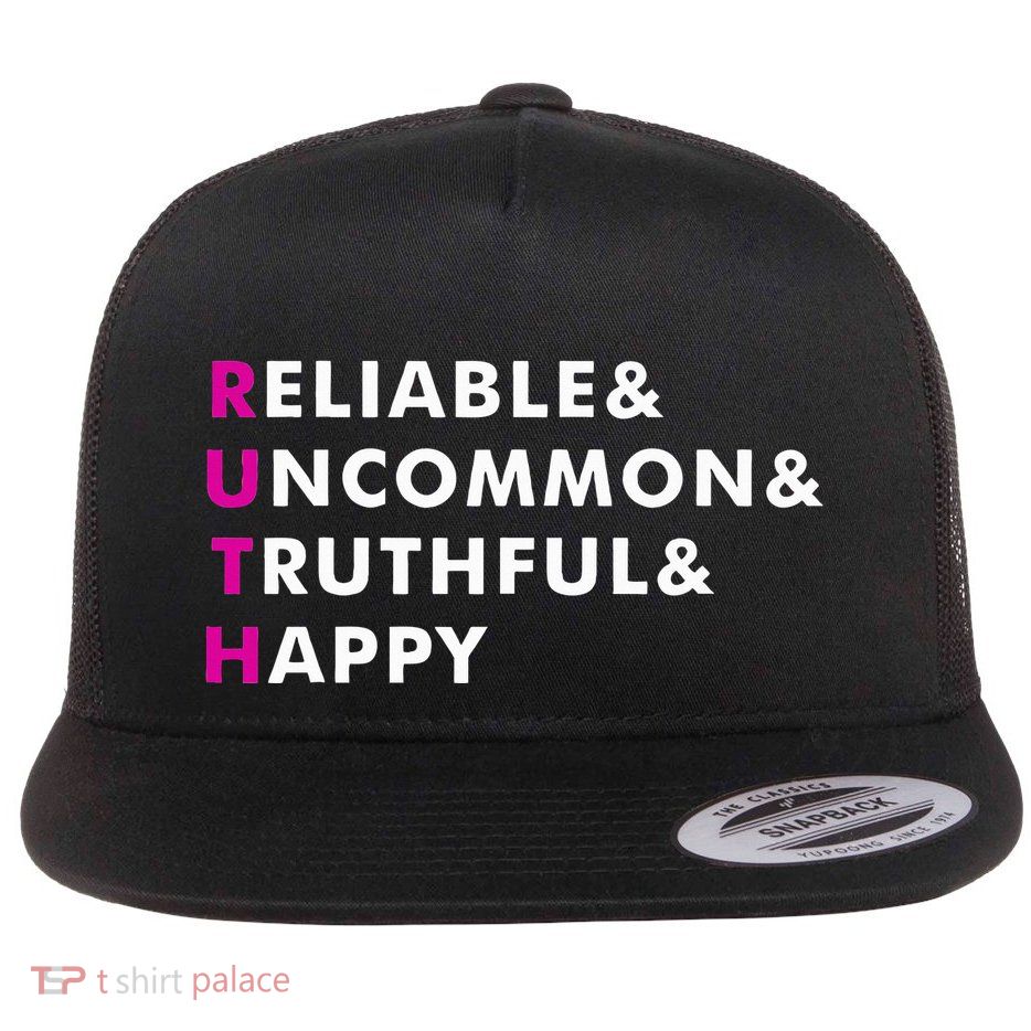Ruth Name Personalized Gift Flat Bill Trucker Hat