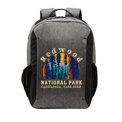 Redwood National Park California Retro Vintage Camping Gifts Vector Backpack