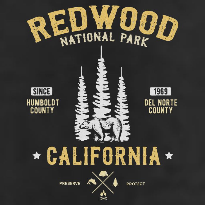 Redwood National Park  Redwood Forest Us Nationalpark Cool Comfort Performance Bucket Hat