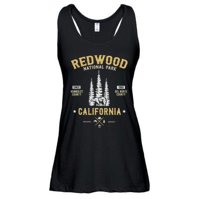Redwood National Park  Redwood Forest Us Nationalpark Ladies Essential Flowy Tank