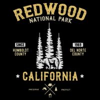 Redwood National Park  Redwood Forest Us Nationalpark Flat Bill Trucker Hat
