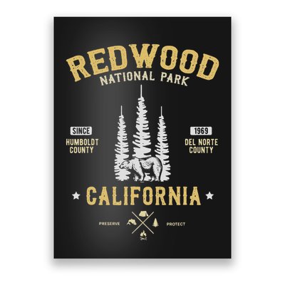 Redwood National Park  Redwood Forest Us Nationalpark Poster