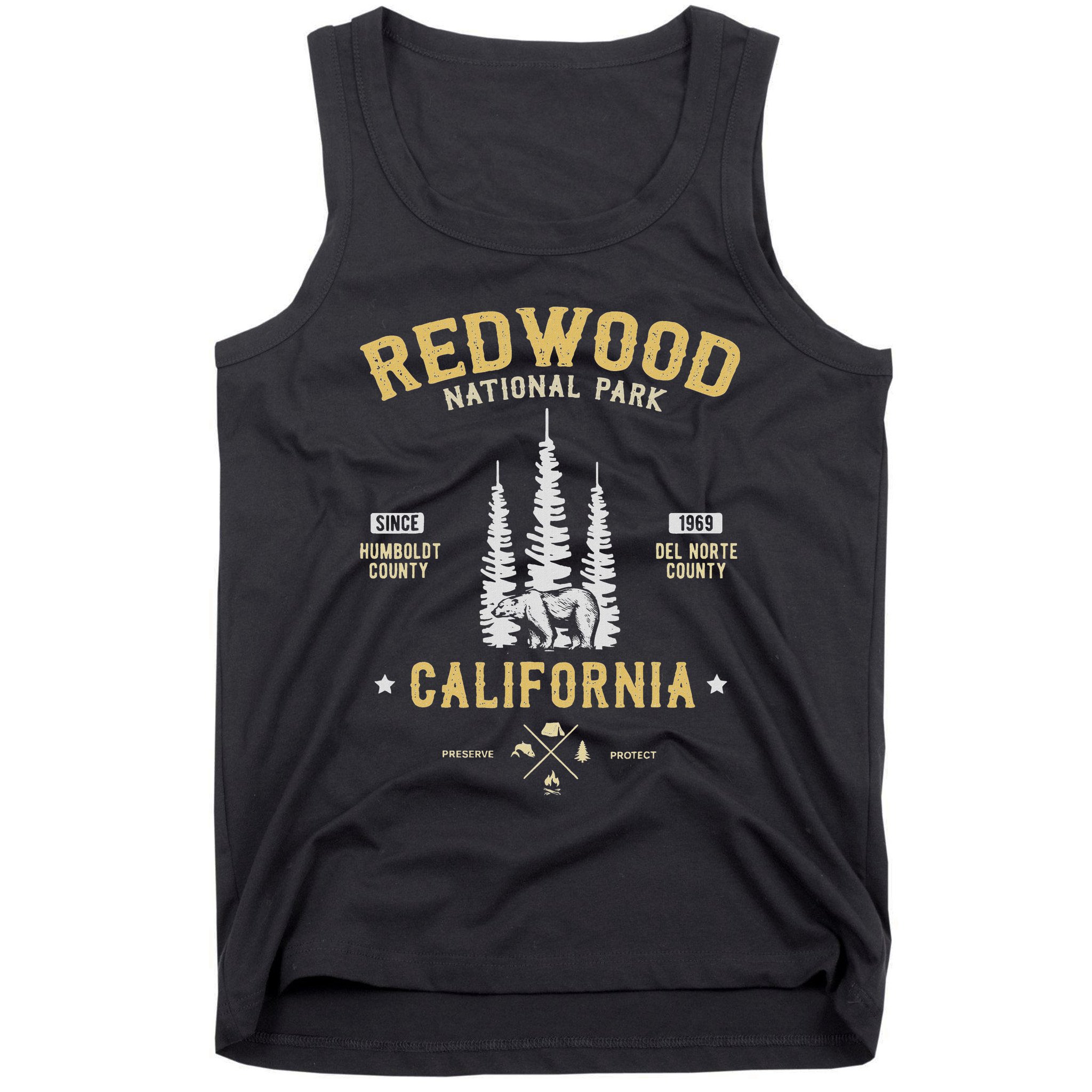 Redwood National Park  Redwood Forest Us Nationalpark Tank Top